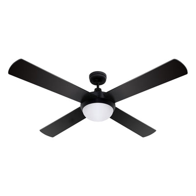 Devanti 52'' Ceiling Fan w/Light w/Remote Timer - Black_13166