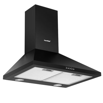 Comfee Rangehood 600mm Range Hood Home Kitchen Wall Mount Canopy 60cm Black_17401