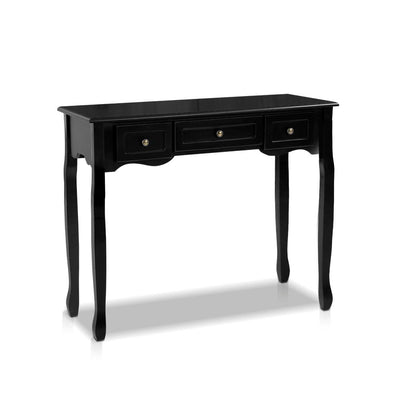 Artiss Hallway Console Table Hall Side Dressing Entry Display 3 Drawers Black_35786