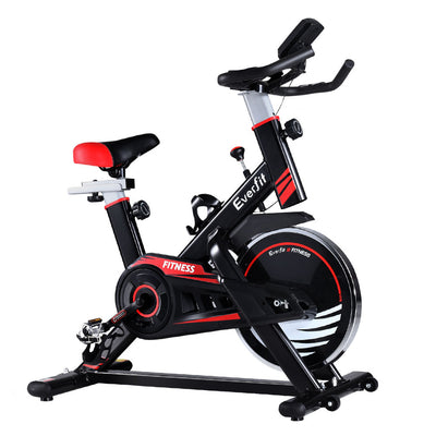 Everfit Spin Exercise Bike Fitness Commercial Home Workout Gym Equipment Black_34663