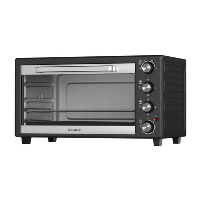 Devanti Electric Convection Oven Bake Benchtop Rotisserie Grill 45L_29690