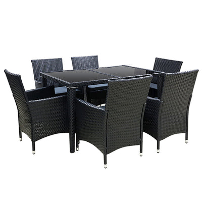 Gardeon Outdoor Furniture 7pcs Dining Set_33341