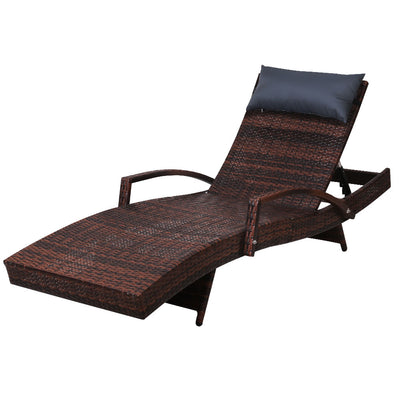 Gardeon Outdoor Sun Lounge Furniture Day Bed Wicker Pillow Sofa Set_13768