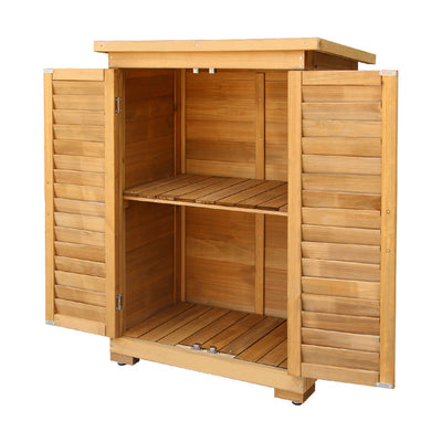 Gardeon Portable Wooden Garden Storage Cabinet_31157