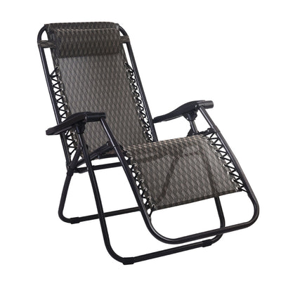 Gardeon Outdoor Portable Recliner - Grey_11943