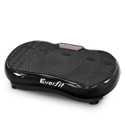 Everfit Vibration Machine Plate Platform Body Shaper Home Gym Fitness Black_30319