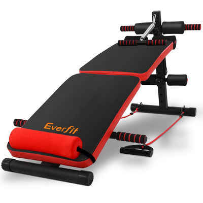 Everfit Adjustable Sit Up Bench Press Weight Gym Home Exercise Fitness Decline_15351