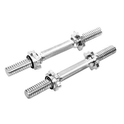 45cm Dumbbell Bar Solid Steel Pair Gym Home Exercise Fitness 150KG Capacity_19014