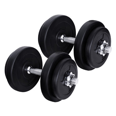 20KG Dumbbells Dumbbell Set Weight Training Plates Home Gym Fitness Exercise_39011
