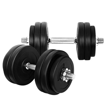 30kg Dumbbells Dumbbell Set Weight Plates Home Gym Fitness Exercise_39026