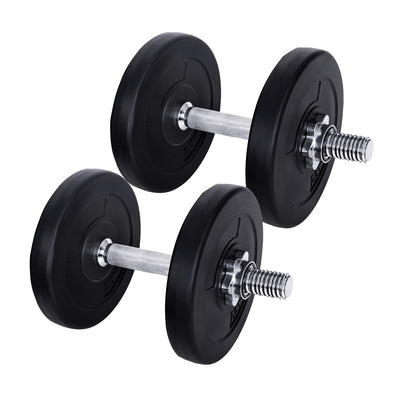 15KG Dumbbells Dumbbell Set Weight Training Plates Home Gym Fitness Exercise_39013