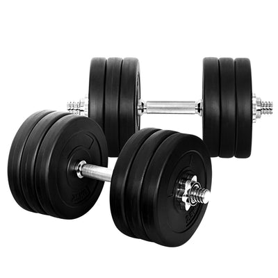 35kg Dumbbells Dumbbell Set Weight Plates Home Gym Fitness Exercise_39027