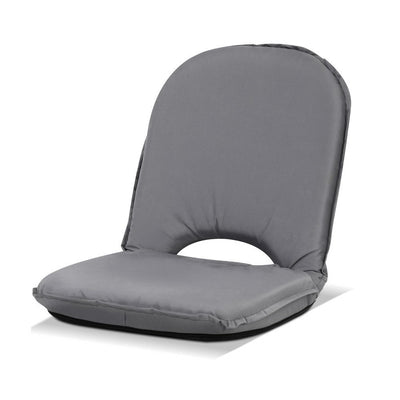 Artiss Floor Lounge Sofa Camping Portable Recliner Beach Chair Folding Outdoor Grey_14897