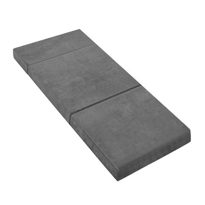 Giselle Bedding Folding Foam Portable Mattress Grey_13504