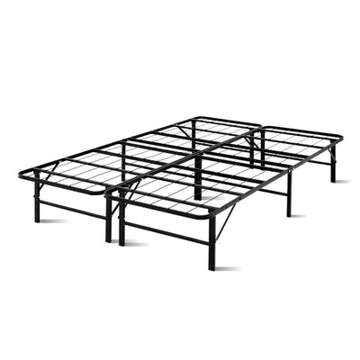 Artiss Folding Double Metal Bed Frame - Black_33477