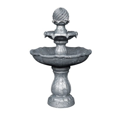 Gardeon 3 Tier Solar Powered Water Fountain - Black_32236