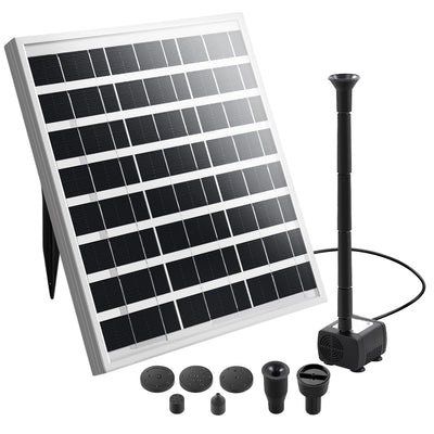 Solar Pond Pump Powered Outdoor Garden Water Pool Kit Large Panel 8.2 FT_17297