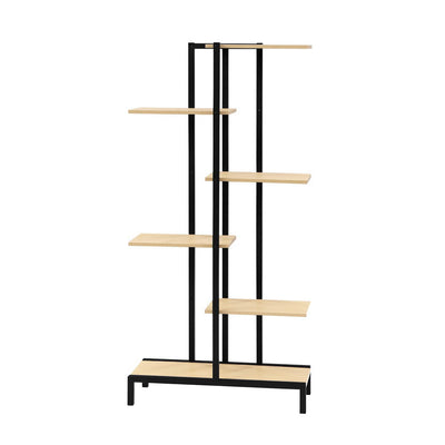 Artiss 6-tier Indoor Outdoor Metal Wood Plant Stand Garden Shelf Garden Display_15867