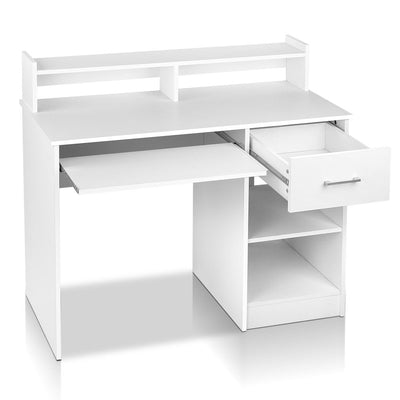 Artiss Office Computer Desk with Storage - White_32221