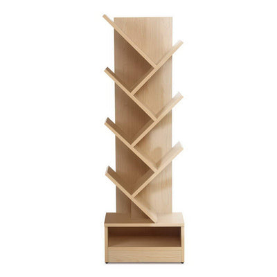 Artiss Display Shelf 7-Shelf Tree Bookshelf Book Storage Rack Bookcase Natural_35211