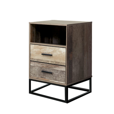 Artiss Bedside Tables Drawers Side Table Nightstand Storage Cabinet Unit Wood_38429