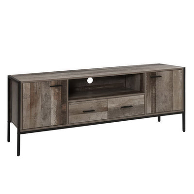 Artiss TV Cabinet Entertainment Unit Stand Storage Wood Industrial Rustic 160cm_37234