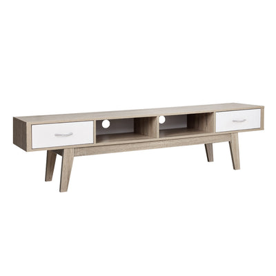 Artiss TV Cabinet Entertainment Unit Stand Storage Drawer Scandinavian 180cm Oak_36411