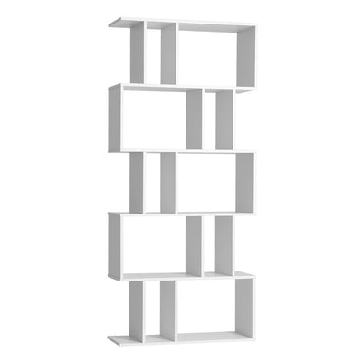 Artiss 5 Tier Bookshelf Display Shelf CD Cabinet Bookcase Stand Storage White_38426