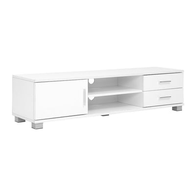 Artiss 120cm TV Stand Entertainment Unit Storage Cabinet Drawers Shelf White_34513