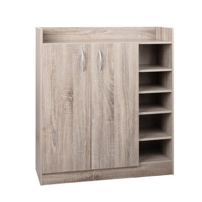 Artiss 2 Doors Shoe Cabinet Storage Cupboard - Wood_31787