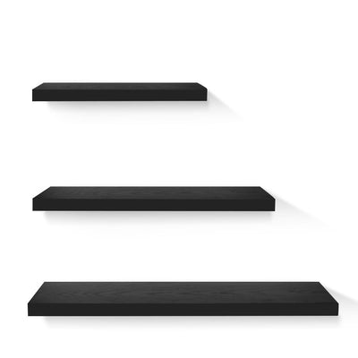 Artiss 3 Piece Floating Wall Shelves - Black_10109