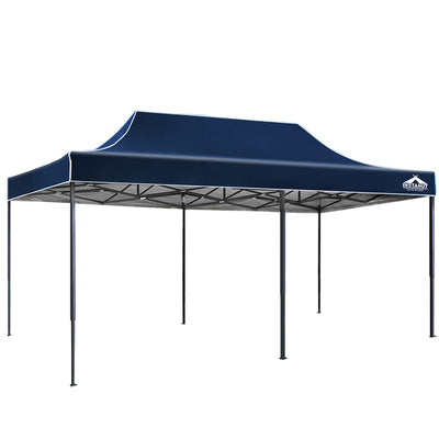 Instahut Gazebo Pop Up Marquee 3x6m Outdoor Tent Folding Wedding Gazebos Navy_30272