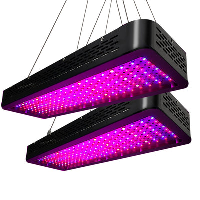 Greenfingers Set of 2 LED Grow Light Kit Hydroponic System 2000W Full Spectrum Indoor_17423