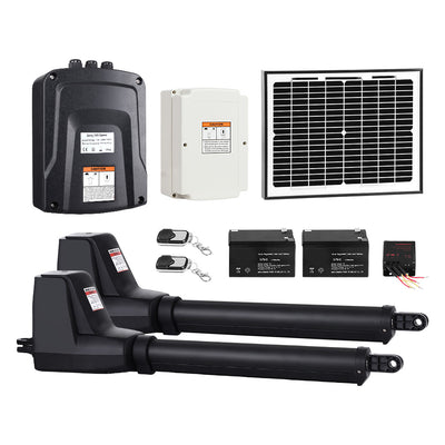 LockMaster Swing Gate Opener Auto Solar Power Electric Kit Remote Control 1000KG_35637