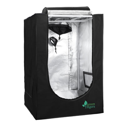 Greenfingers Hydroponics Grow Tent Kits Hydroponic Grow System Black 60X60X90CM 600D Oxford_14273