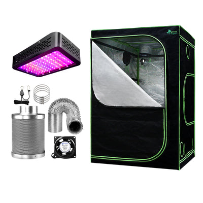 Greenfingers Grow Tent 1000W LED Grow Light 150X150X200cm Mylar 4" Ventilation_39940