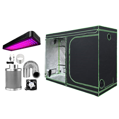 Greenfingers Grow Tent 2000W LED Grow Light 280X140X200cm Mylar 6" Ventilation_40071