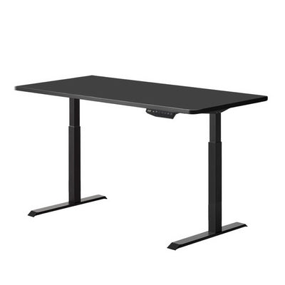 Artiss Standing Desk Sit Stand Table Riser Motorised Electric Computer Laptop Desks Dual Motors 140cm Black_36050