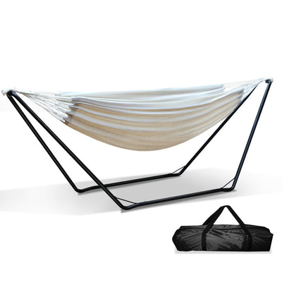 Gardeon Hammock Bed with Steel Frame Stand_33179