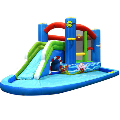 Happy Hop Inflatable Water Jumping Castle Bouncer Kid Toy Windsor Slide Splash_34497