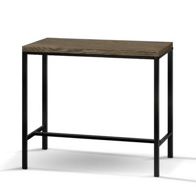 Artiss Vintage Industrial High Bar Table for Stool Kitchen Cafe Desk Dark Brown_34892