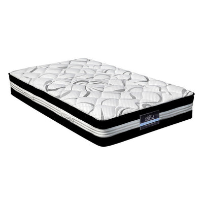 Giselle Bedding Mykonos Euro Top Pocket Spring Mattress 30cm Thick Single_30630