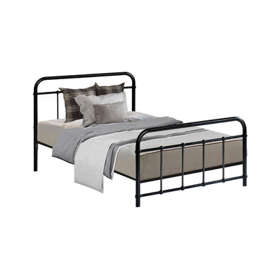 Artiss LEO Metal Bed Frame - Single (Black)_36386