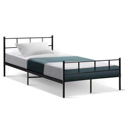 Artiss Metal Bed Frame King Single Size Platform Foundation Mattress Base SOL_36382