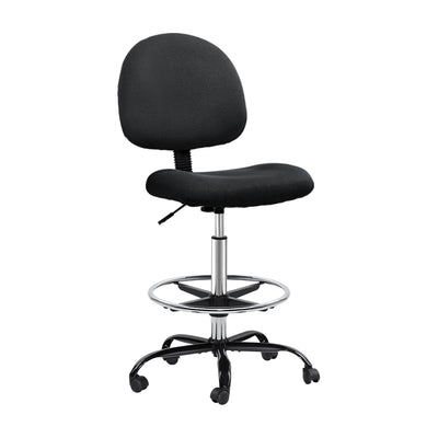 Artiss Office Chair Veer Drafting Stool Fabric Chairs Black_34527