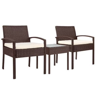Gardeon 3-piece Outdoor Set - Brown_33059