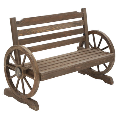 Gardeon Park Bench Wooden Wagon Chair Outdoor Garden Backyard Lounge Furniture_34591