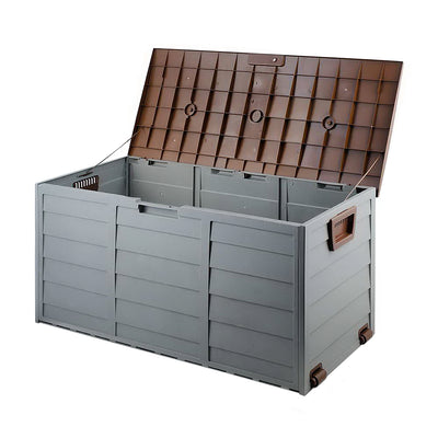 Gardeon 290L Outdoor Storage Box - Brown_30022