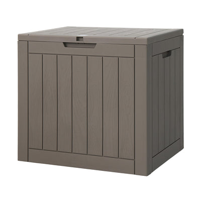 Gardeon Outdoor Storage Box 118L Container Lockable Indoor Garden Toy Tool Shed Grey_29379