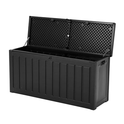 Gardeon 240L Outdoor Storage Box Lockable Bench Seat Garden Deck Toy Tool Sheds_37347